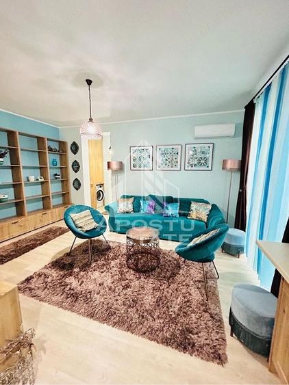 Apartament cu 2 camere semidecomandat, mobilat în Dumbrăvița