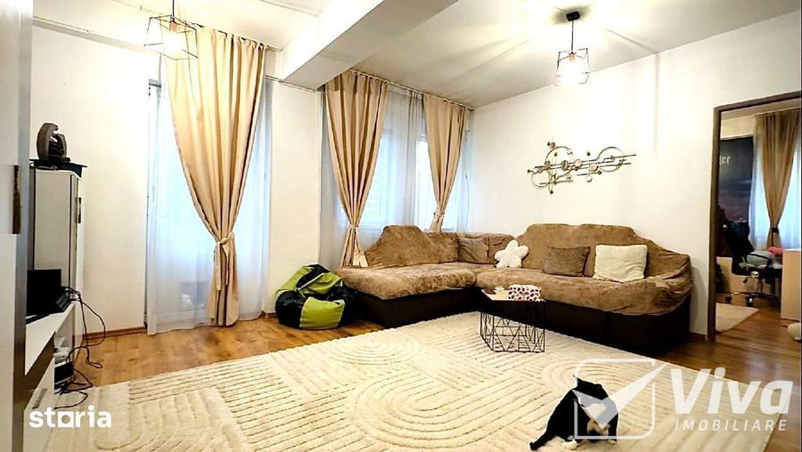 Apartament cu 3 camere semidecomandat, mobilat în Podu Roș