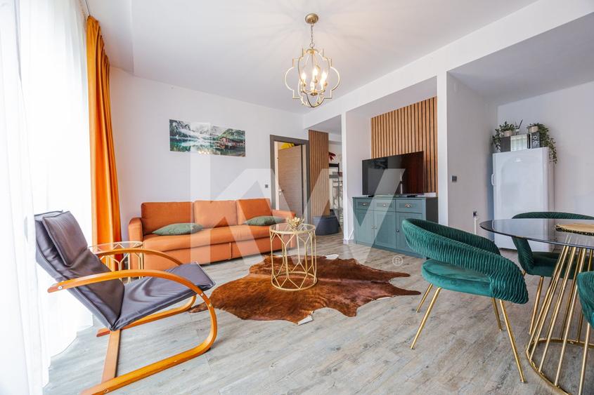Apartament cu 2 camere decomandat, mobilat în Poiana Brașov