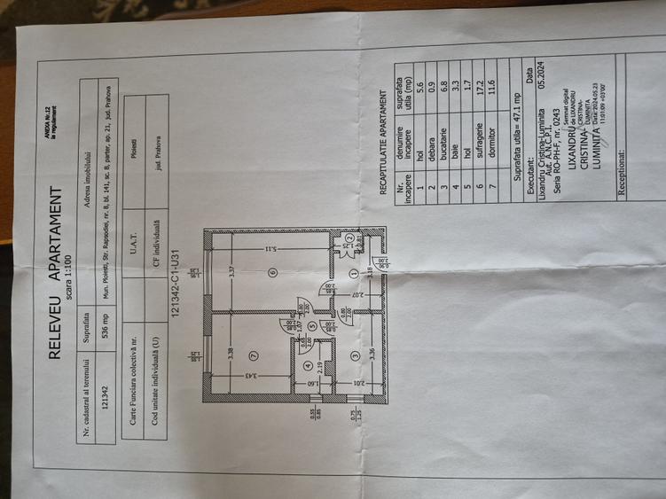 Apartament cu 2 camere decomandat în Nord