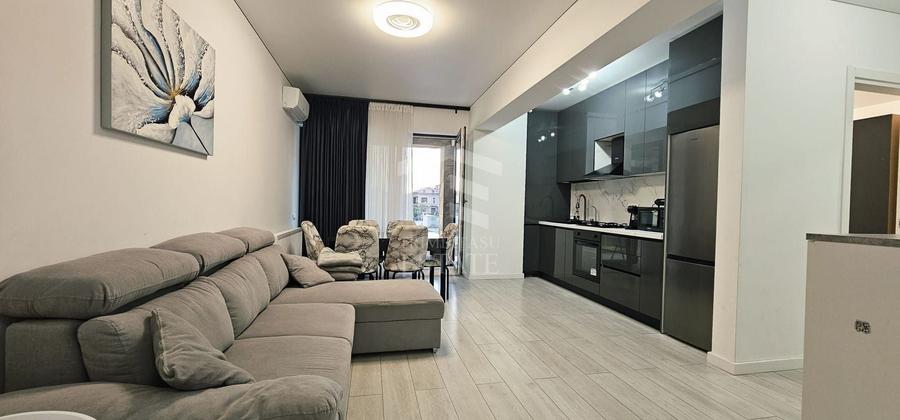 Apartament cu 2 camere semidecomandat, mobilat în Central