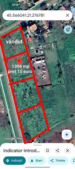 Teren de 1396 mp, în Iosif