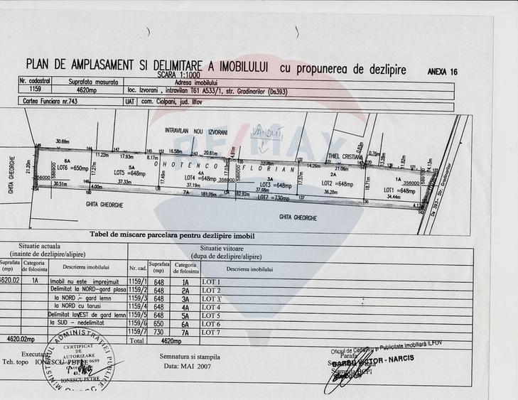 Teren Construcții intravilan de 384.79998779297 mp, în Izvorani