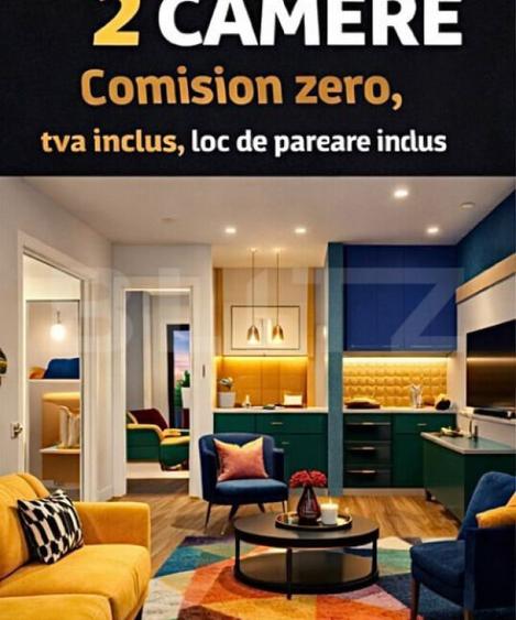 Apartament cu 2 camere semidecomandat în Central