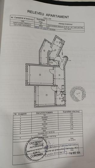 Apartament cu 2 camere decomandat în Ultracentral