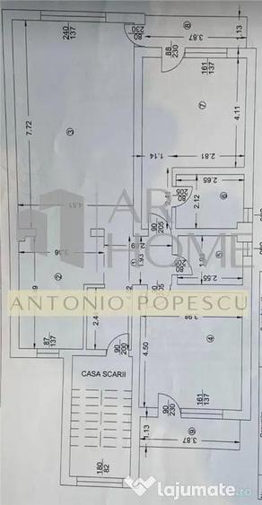 Apartament cu 3 camere decomandat în Central
