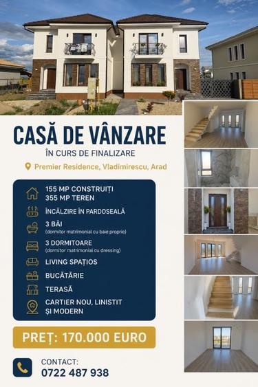 Duplex cu 4 camere cu Canalizare în Vladimirescu