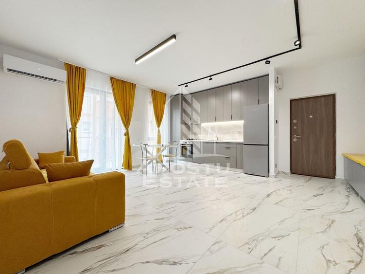 Apartament cu 2 camere semidecomandat, mobilat în Giroc