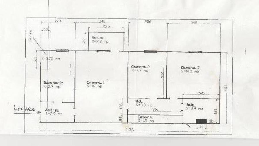 Apartament cu 3 camere în Mănăștur