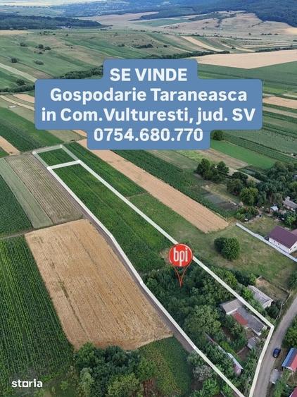 Casă cu 4 camere cu Teren 5600 Mp în Vulturești