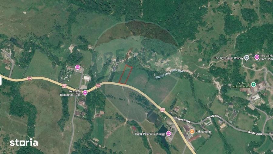 Teren de 4000 mp, în Cheile Râșnoavei