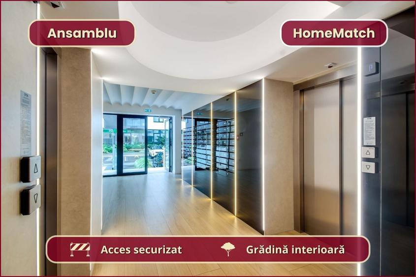 Apartament cu 2 camere semidecomandat, mobilat în Pipera