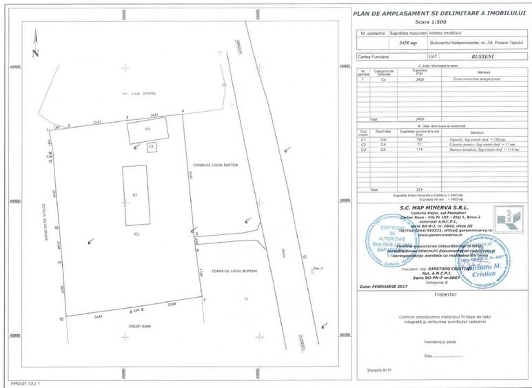Teren Construcții intravilan de 3450 mp, în Bușteni