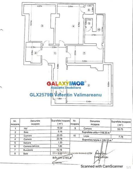 Apartament 3 Camere Cartierul Latin COD 314 - 12