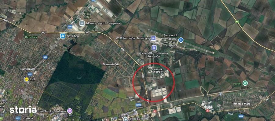 Teren de 1000 mp, în Ghiroda