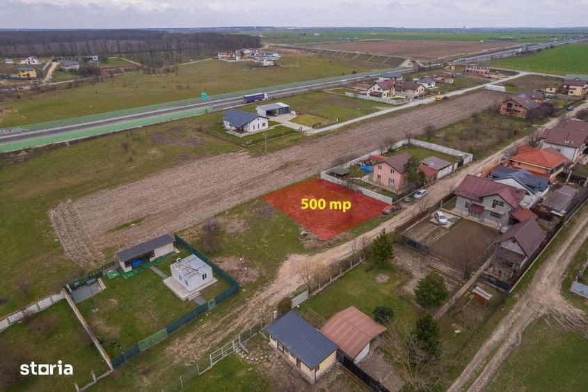 Teren de 500 mp, în Brănești