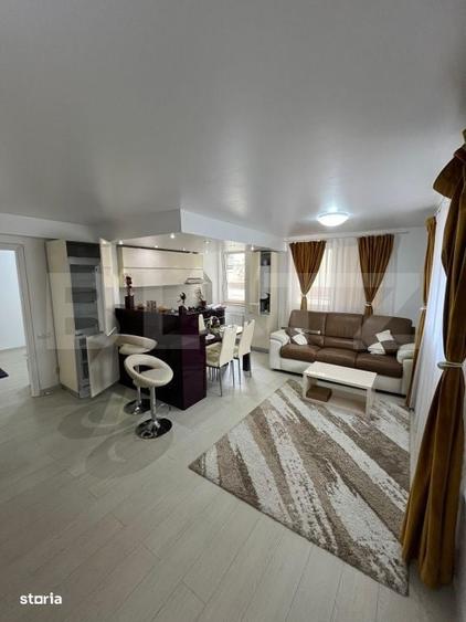 Apartament cu 2 camere semidecomandat în Câmpului