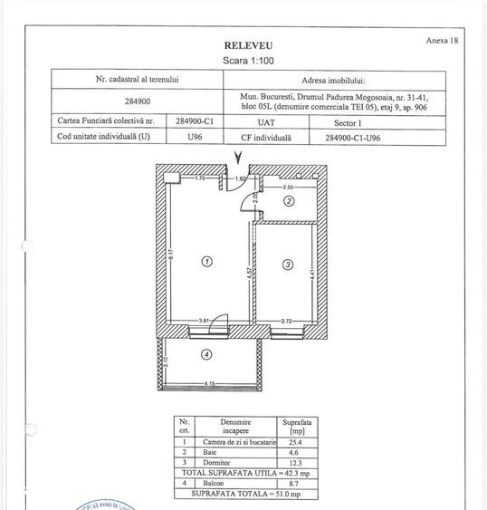 Apartament cu 2 camere în Băneasa