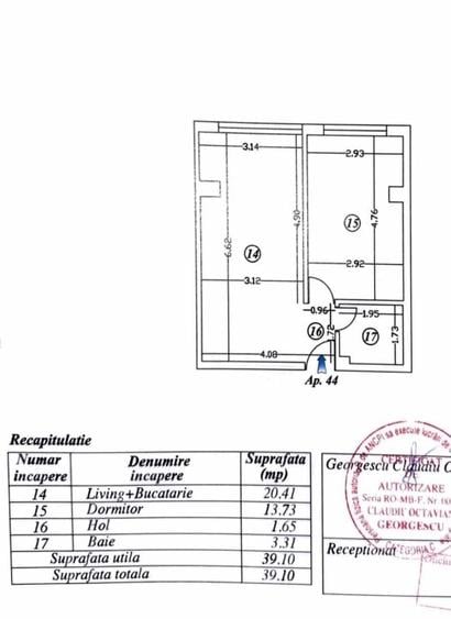 Apartament cu 2 camere decomandat, mobilat în Berceni