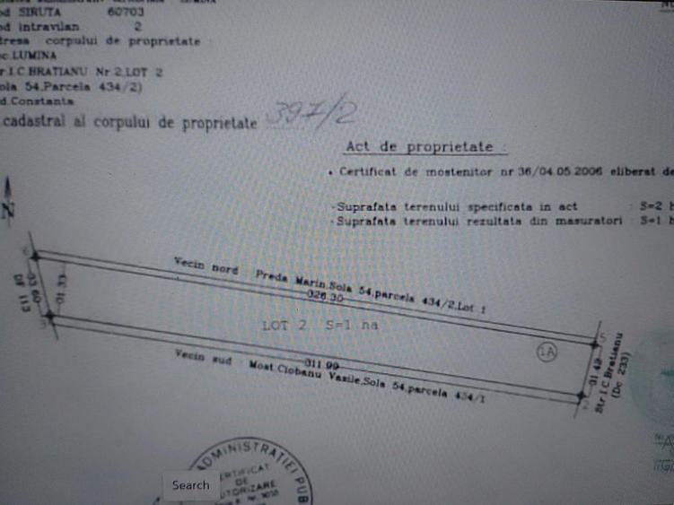 Teren Construcții intravilan de 10000 mp, în Lumina