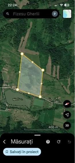 Teren 2,53 ha cu 4.458 mp intravilan - 4