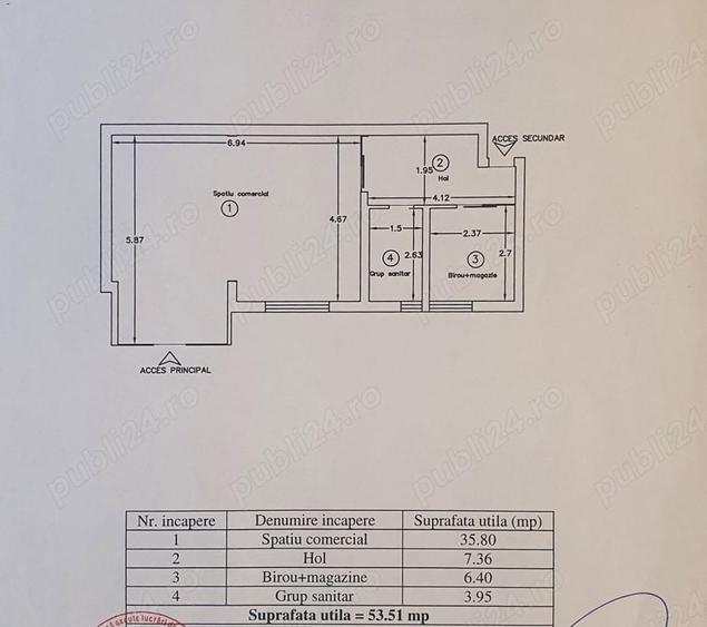 Spațiu comercial, de 54 mp, în Tudor Vladimirescu