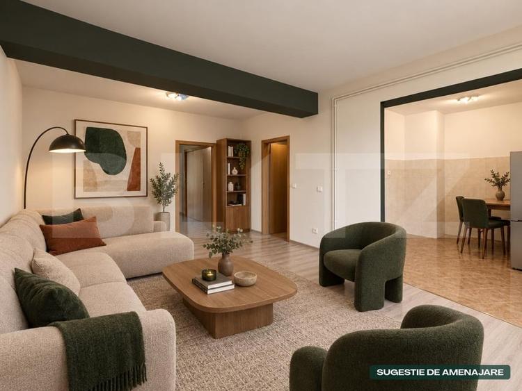 Apartament cu 2 camere semidecomandat în Fabric
