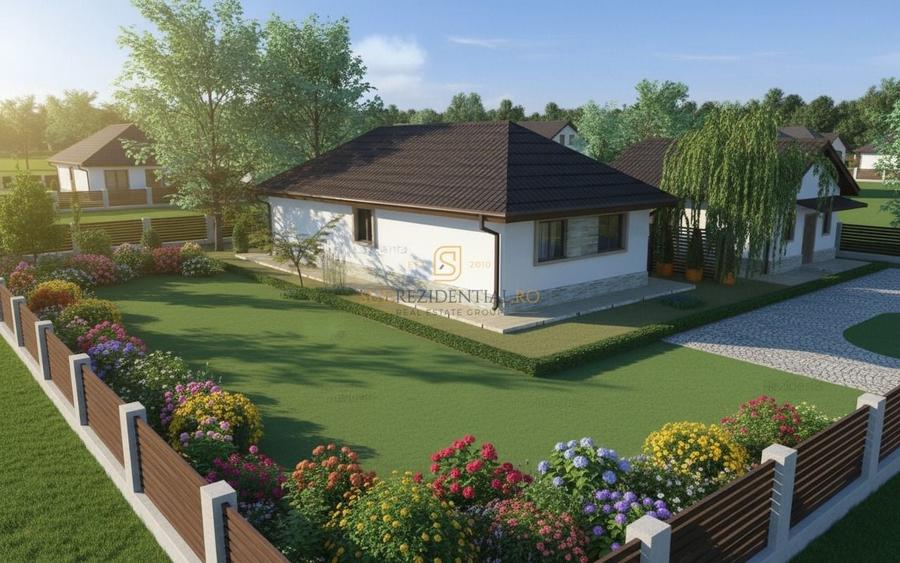 Casă individuală cu 4 camere cu Canalizare în 1 Decembrie