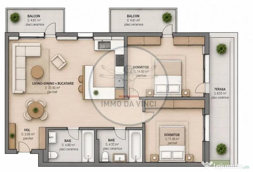 Apartamente cu 1-2-3-4 camere, parcare | Bloc Nou Traian ... - Cluj-Napoca (Cluj) - 4