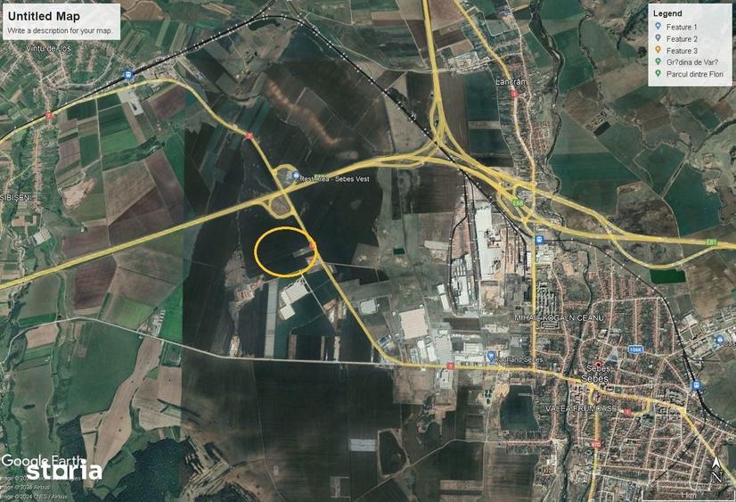 Teren de 125000 mp, în Nord