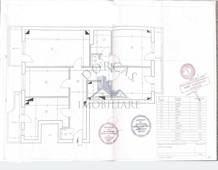 Apartament cu 4 camere decomandat în Calea București