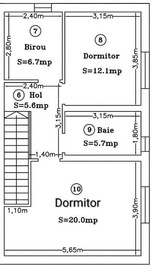 Duplex cu 4 camere cu Teren 330 Mp în Moșnița Nouă