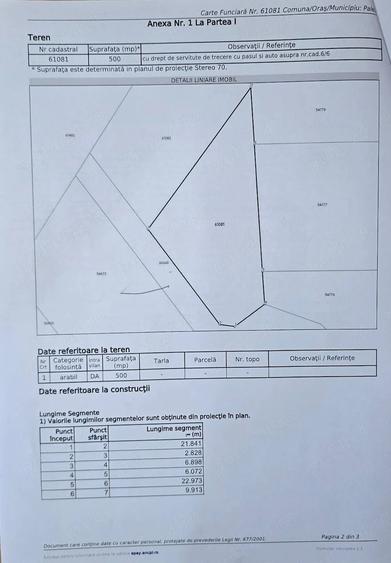 Teren de 500 mp, în Paleu