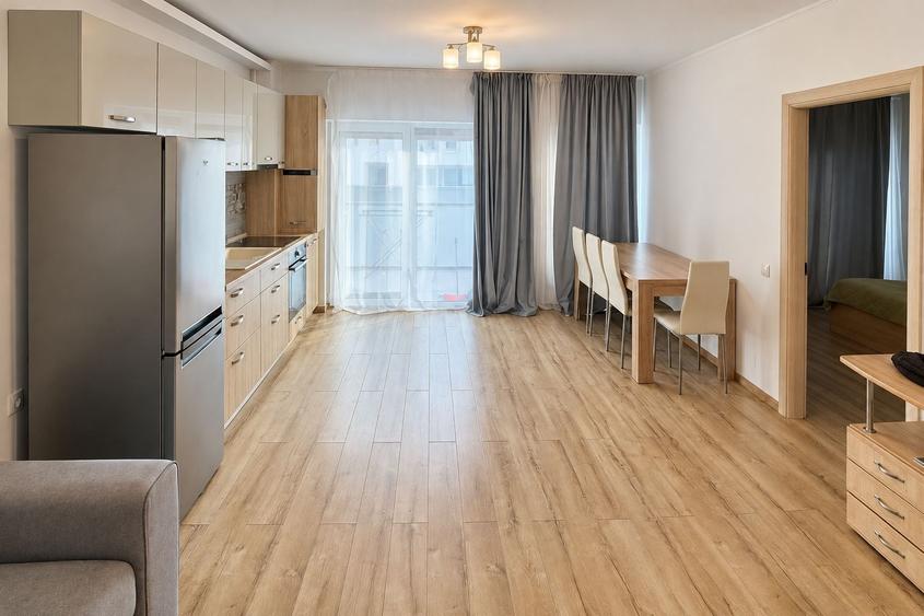 Apartament cu 2 camere semidecomandat, mobilat în Mărăști