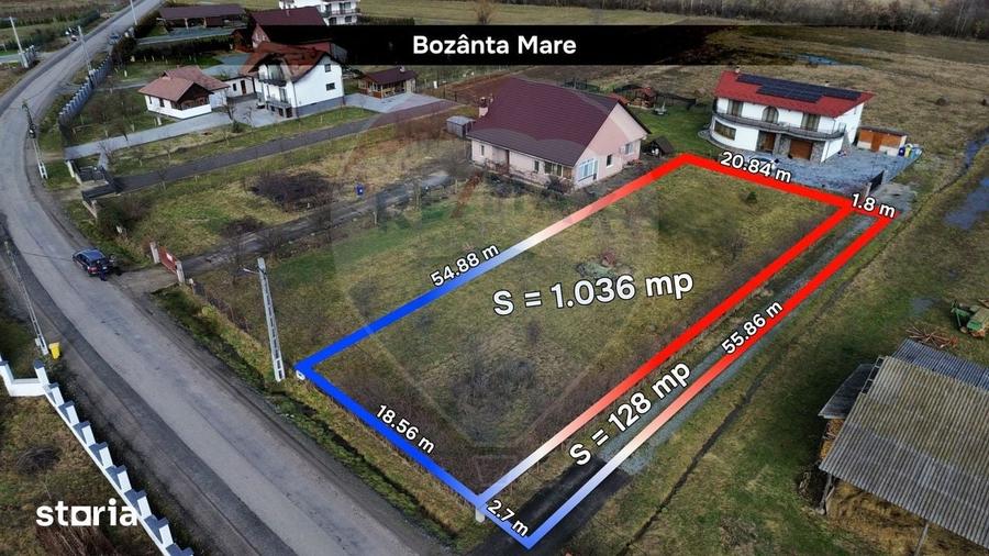 Teren de 1164 mp, în Tăuții-Măgherăuș