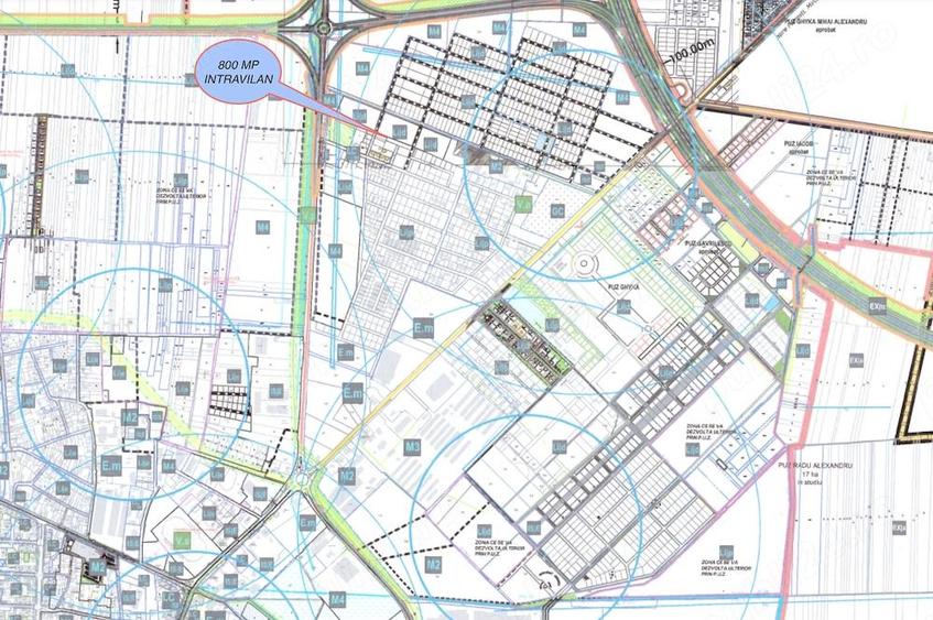 Teren de 804 mp, în Central