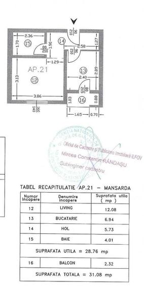 Garsonieră decomandată în Chiajna