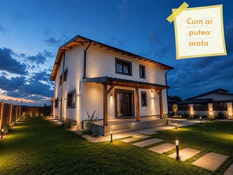 Duplex cu 4 camere cu Teren 250 Mp în Tărlungeni