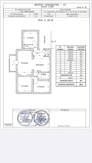 Apartament cu 4 camere decomandat în Dâmbu Pietros