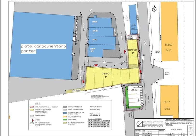 Spațiu comercial, de 325 mp, în Eminescu