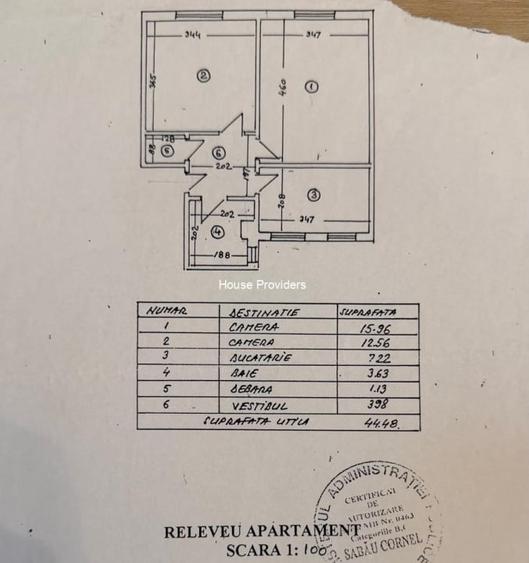 Apartament cu 2 camere, mobilat în Eroii Revoluției