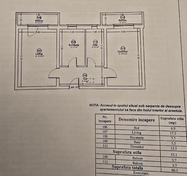 Apartament cu 2 camere decomandat în Giroc