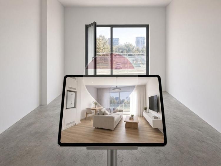 Apartament cu 2 camere semidecomandat în Nord