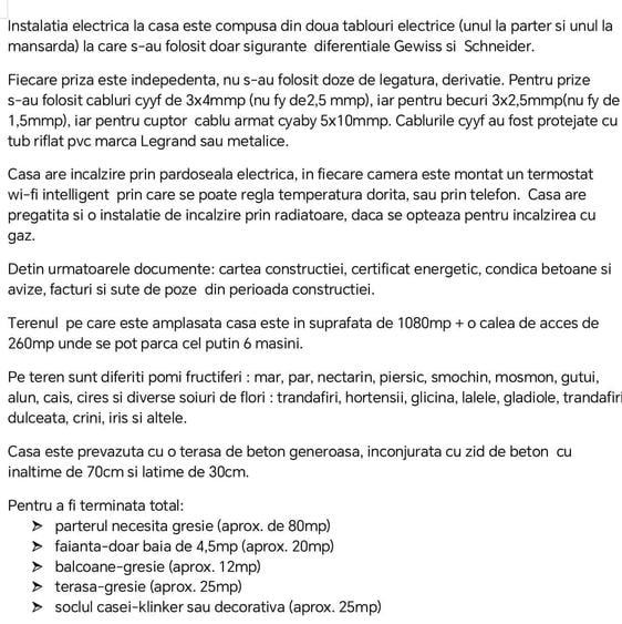 Casă cu 4 camere în Aroneanu