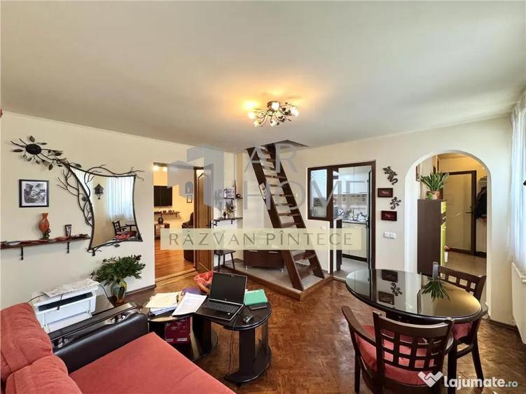 Apartament cu 5 camere decomandat, mobilat în Cantacuzino