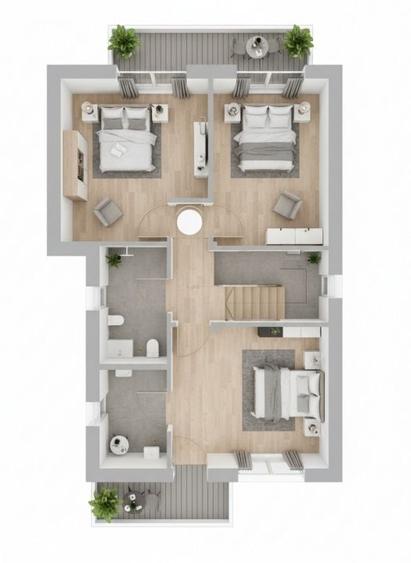 Casă cu 5 camere cu Teren 350 Mp în Central