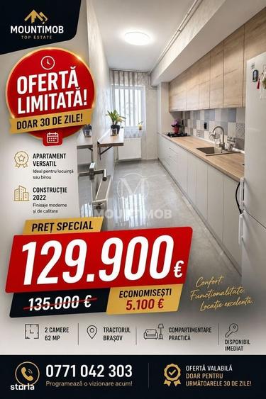 Apartament modern cu 2 camere , cu dubla utilizare|Tractorul - 6