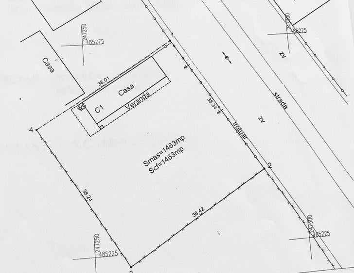 Teren Construcții intravilan de 1463 mp, în Ghizela