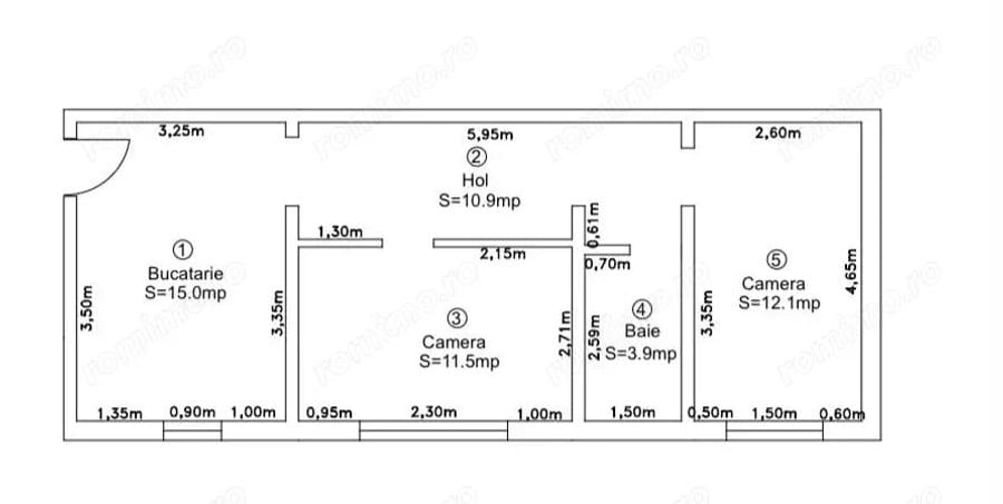 Apartament cu 2 camere mobilat/utilat 53 mp/utili Zona Buziasului - 8