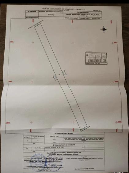 Teren de 5000 mp, în Mihai Vodă